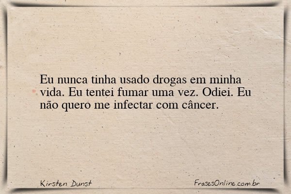 Frase de Kirsten Dunst