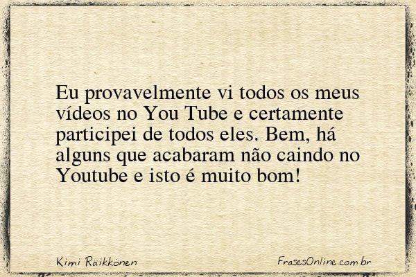 Frase de Kimi Räikkönen