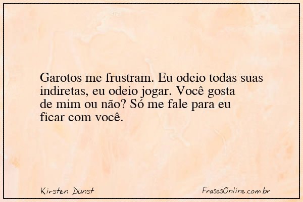 Frase de Kirsten Dunst