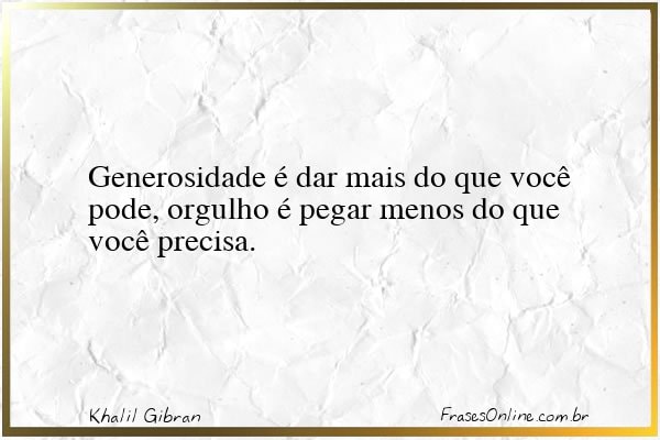 Frase de Khalil Gibran