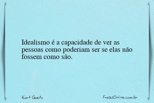 Frase de Kurt Goetz