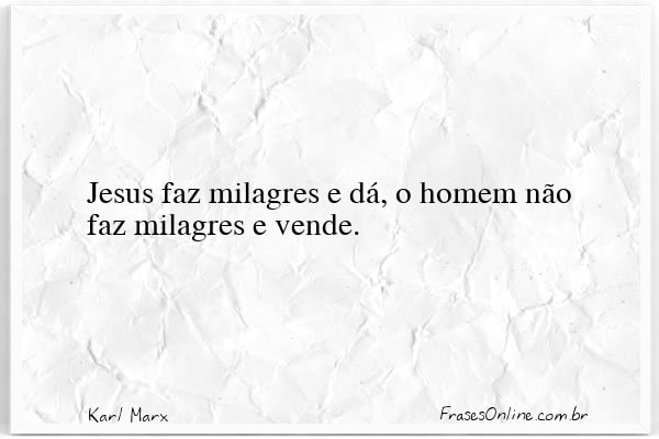 Frase de Karl Marx