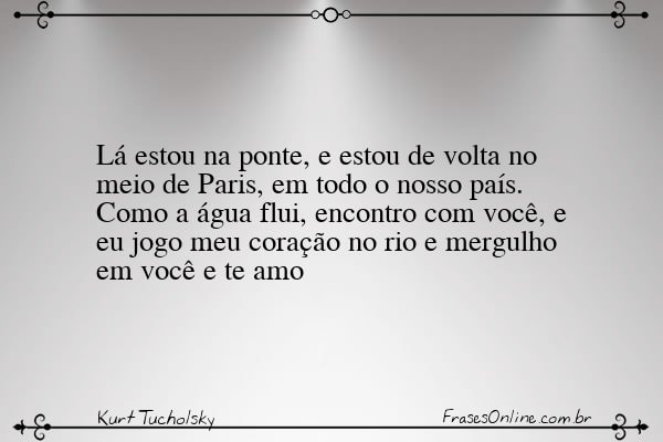 Frase de Kurt Tucholsky