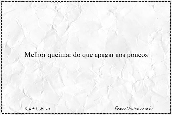 Frase de Kurt Cobain