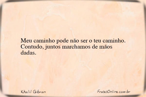 Frase de Khalil Gibran