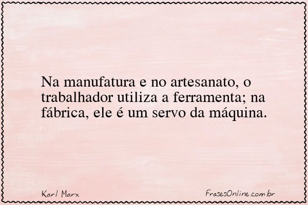 Frase de Karl Marx