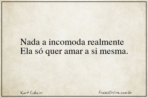 Frase de Kurt Cobain