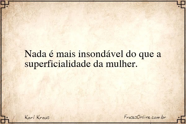 Frase de Karl Kraus