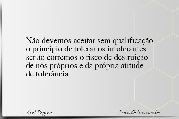 Frase de Karl Popper