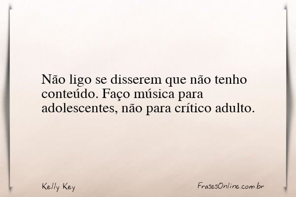 Frase de Kelly Key