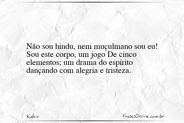 Frase de Kabir