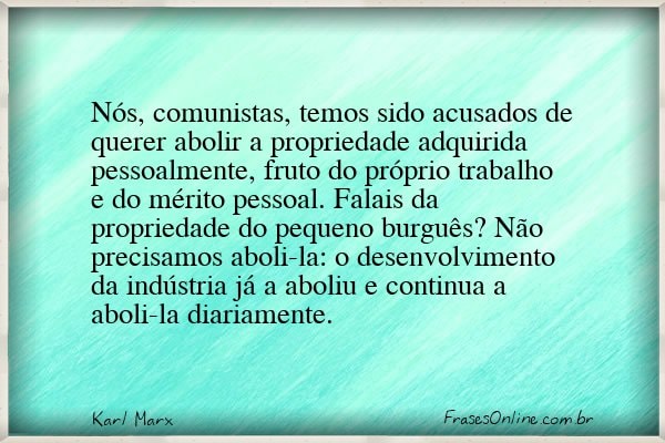 Frase de Karl Marx