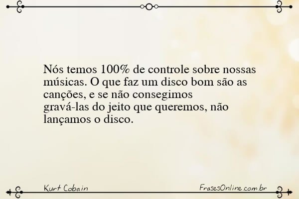 Frase de Kurt Cobain