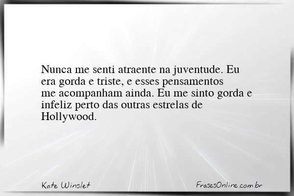 Frase de Kate Winslet