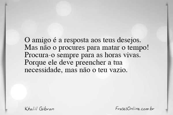 Frase de Khalil Gibran