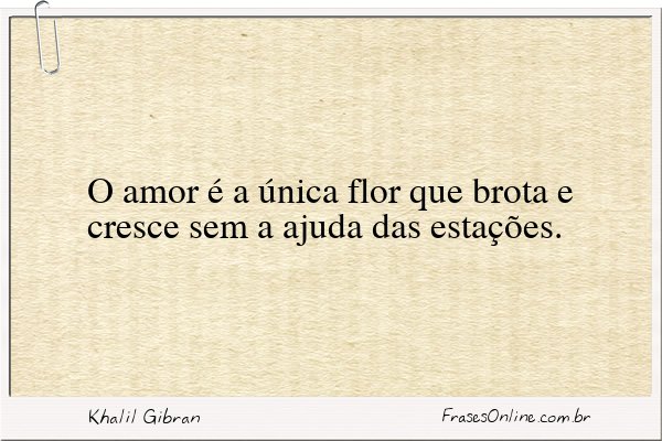 Frase de Khalil Gibran