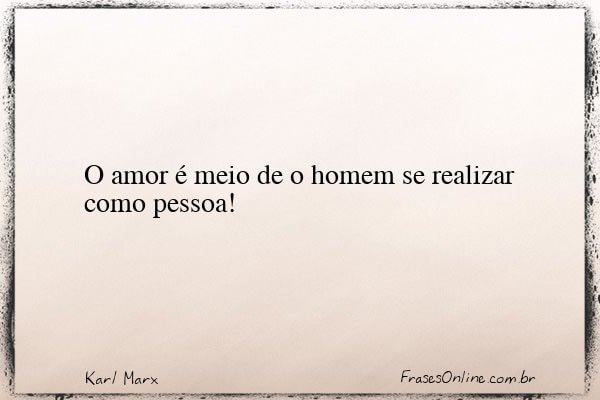 Frase de Karl Marx