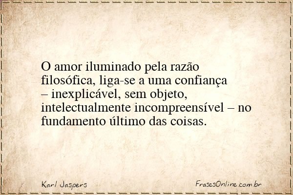Frase de Karl Jaspers