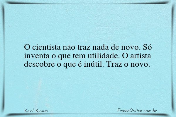 Frase de Karl Kraus