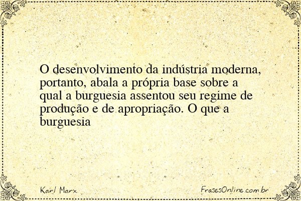 Frase de Karl Marx