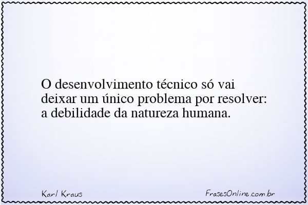 Frase de Karl Kraus