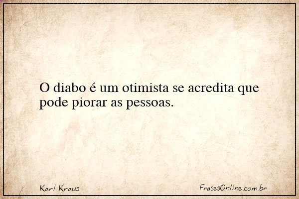 Frase de Karl Kraus