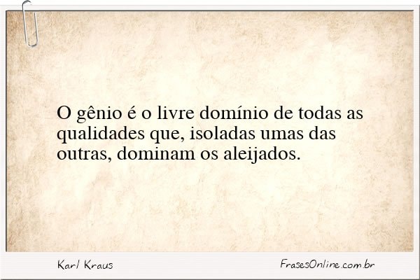 Frase de Karl Kraus
