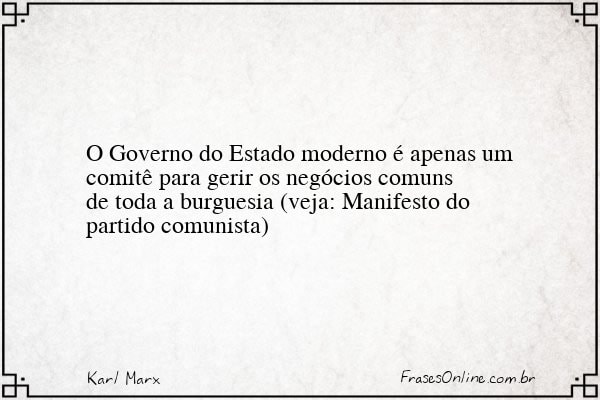 Frase de Karl Marx