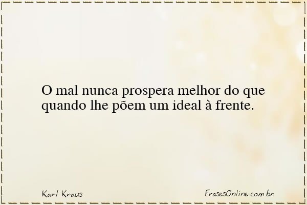 Frase de Karl Kraus