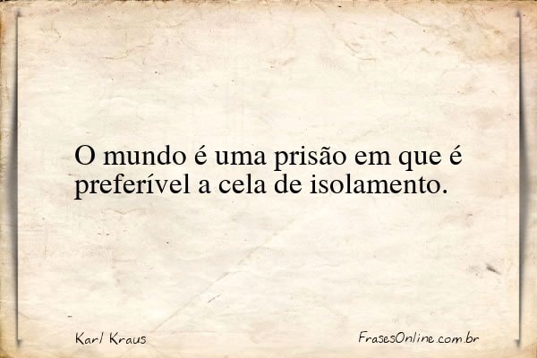 Frase de Karl Kraus