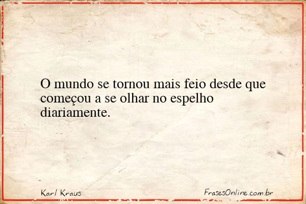 Frase de Karl Kraus