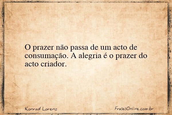Frase de Konrad Lorenz