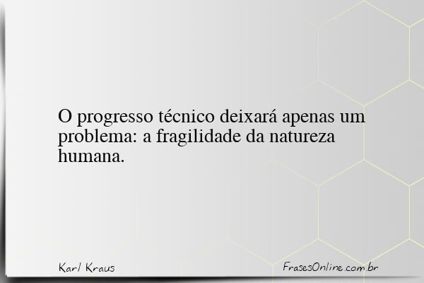 Frase de Karl Kraus