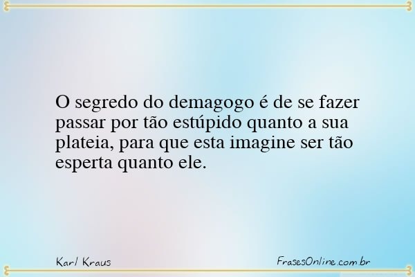 Frase de Karl Kraus