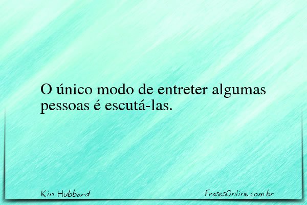 Frase de Kin Hubbard