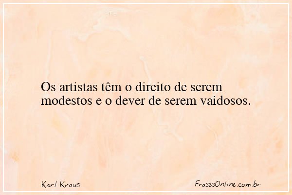 Frase de Karl Kraus