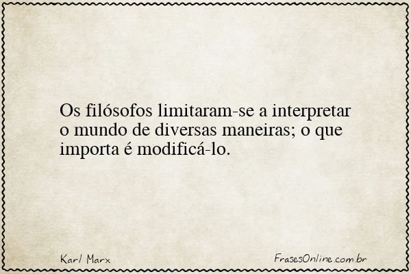 Frase de Karl Marx