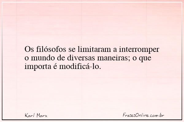 Frase de Karl Marx