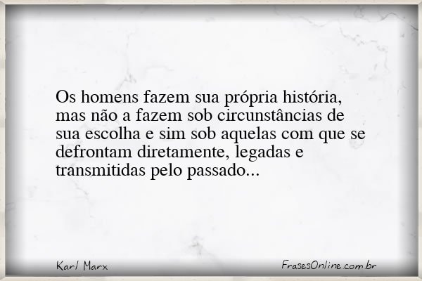 Frase de Karl Marx