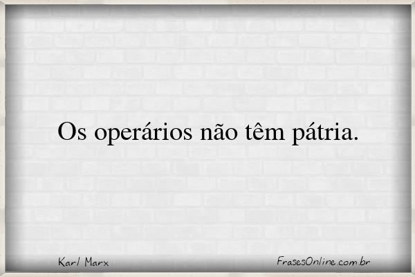 Frase de Karl Marx