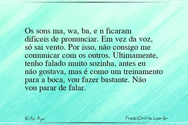 Frase de Kito Aya