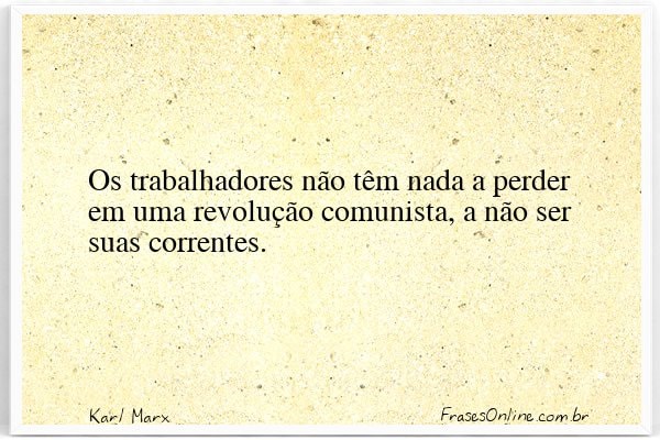 Frase de Karl Marx