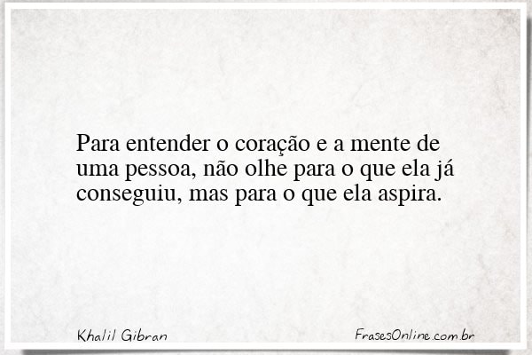 Frase de Khalil Gibran