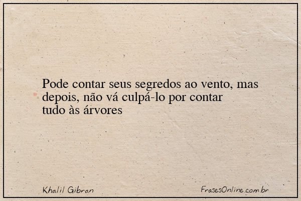 Frase de Khalil Gibran