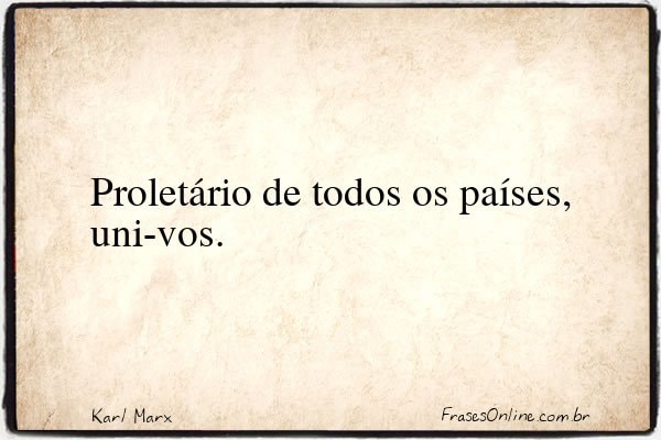 Frase de Karl Marx