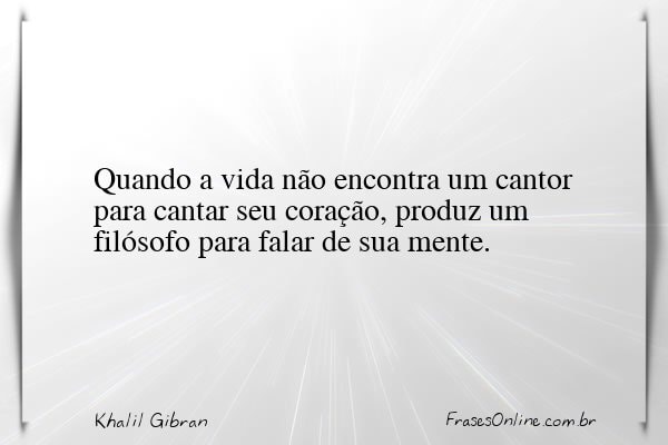 Frase de Khalil Gibran