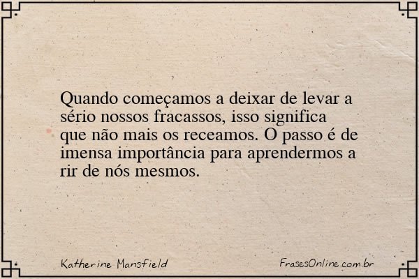 Frase de Katherine Mansfield