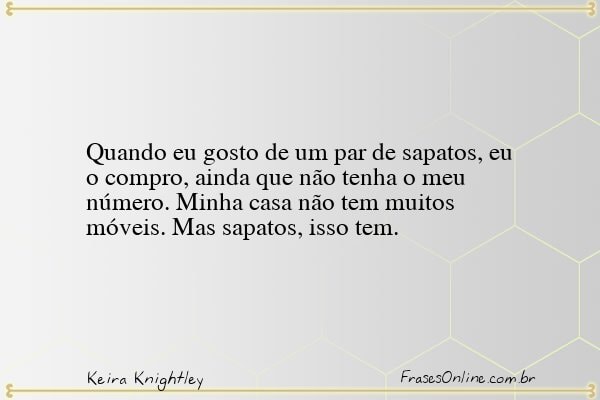 Frase de Keira Knightley