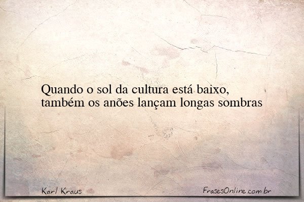 Frase de Karl Kraus