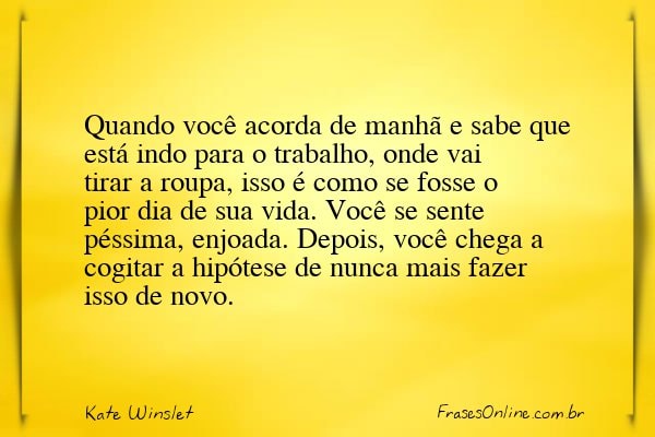 Frase de Kate Winslet